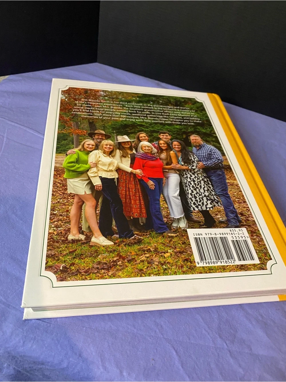 Live Each Little Moment Y'all Cookbook - By Brenda Gantt